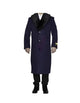 Big And Tall Purple Full Length Long Overcoat / Topcoat