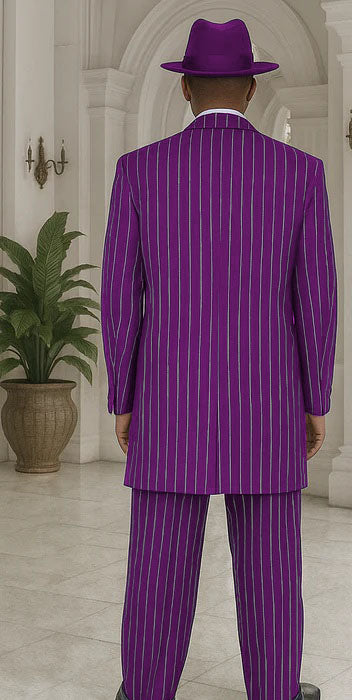 Royal Blue Pinstripe Zoot Suit - 1920's Suit - Gangster Suit