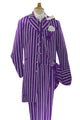 Purple and White Pinstripe Zoot Suit - Gangster 1920s Pinstripe Suit - Mens  Fashion Suit