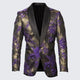 Mens Purple and Gold Dinner Jacket - Mens Evening jackets - Tuxedo Dinner Jacket