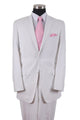Mens 2 Button 100% Linen Suit with Elbow Patches in White
