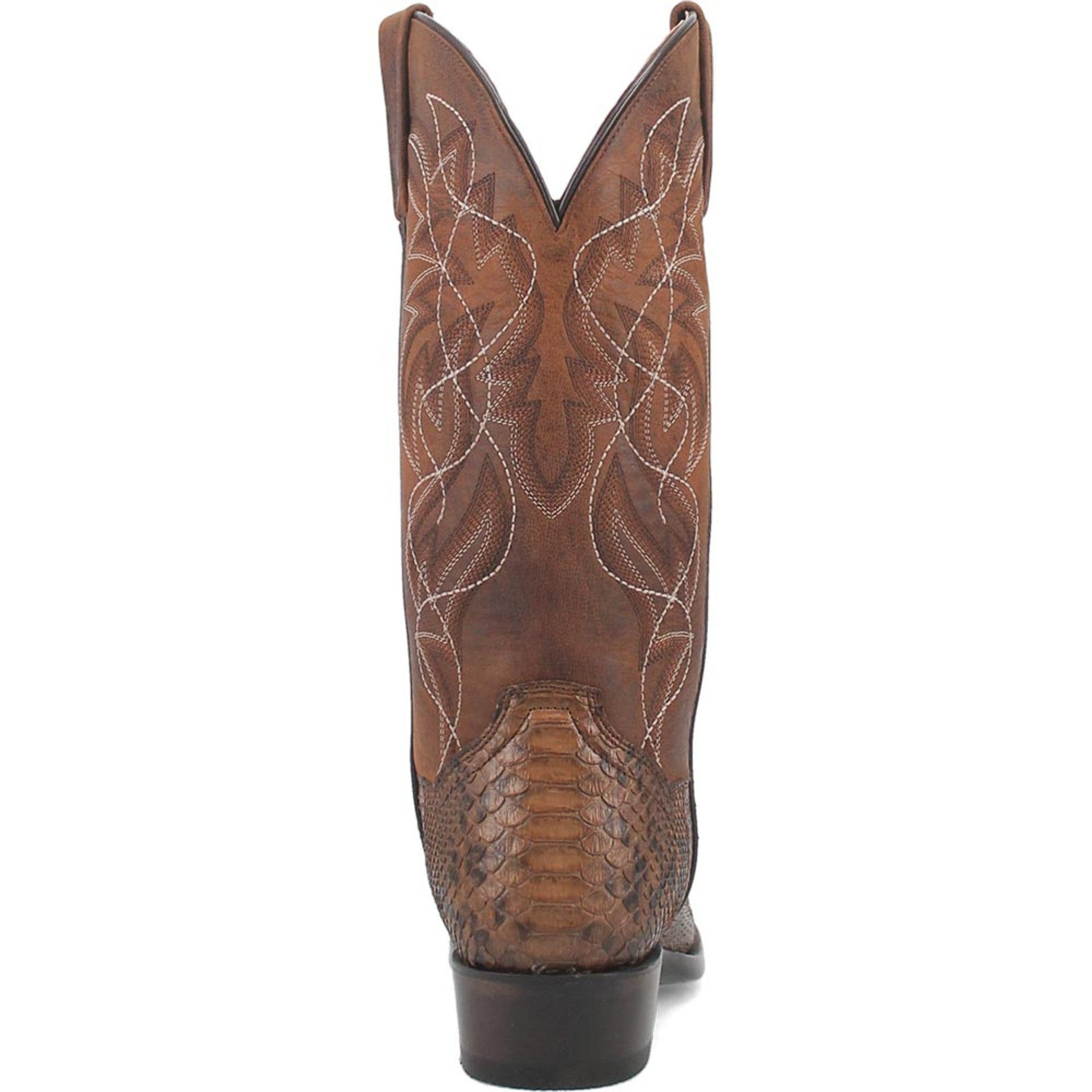 Dan Post Mens Bay Apache Manning 13 Round Toe Genuine Python Leather Cowboy Boot - 8D