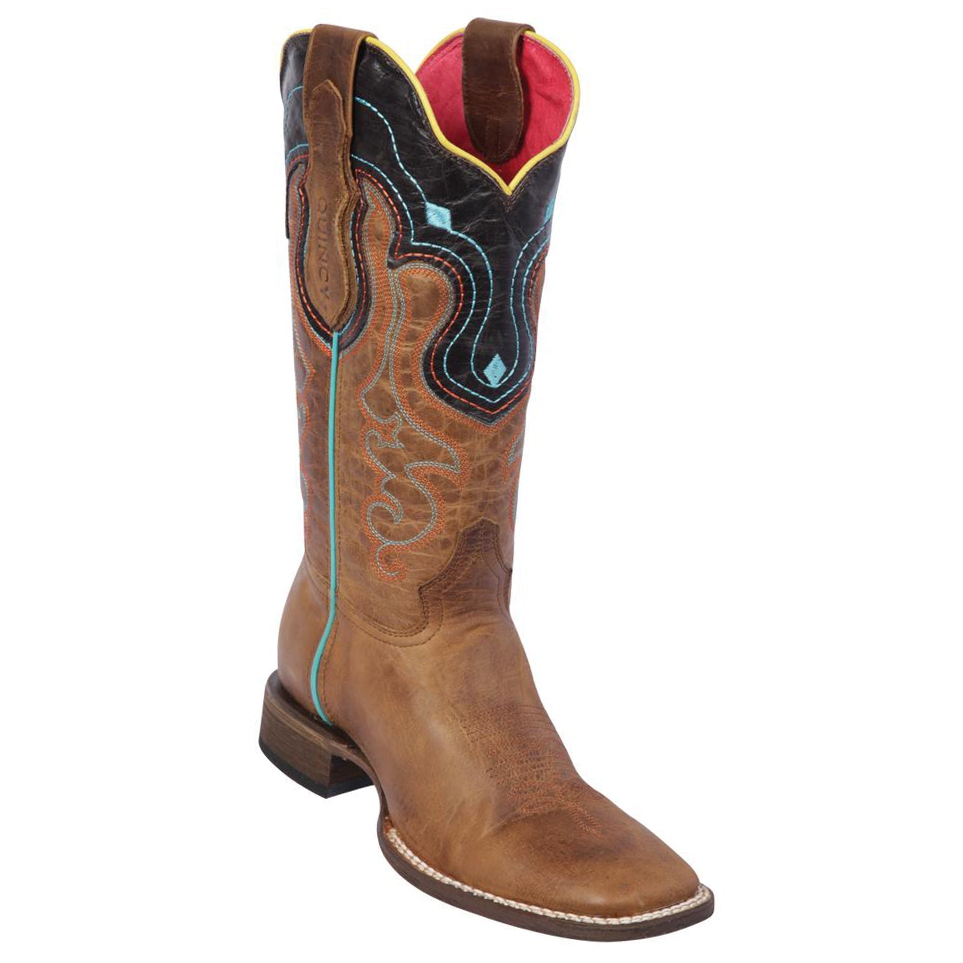 Women's Square Toe Cowboy Boots - Honey