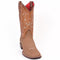 Tan square toe Cowgirl boot
