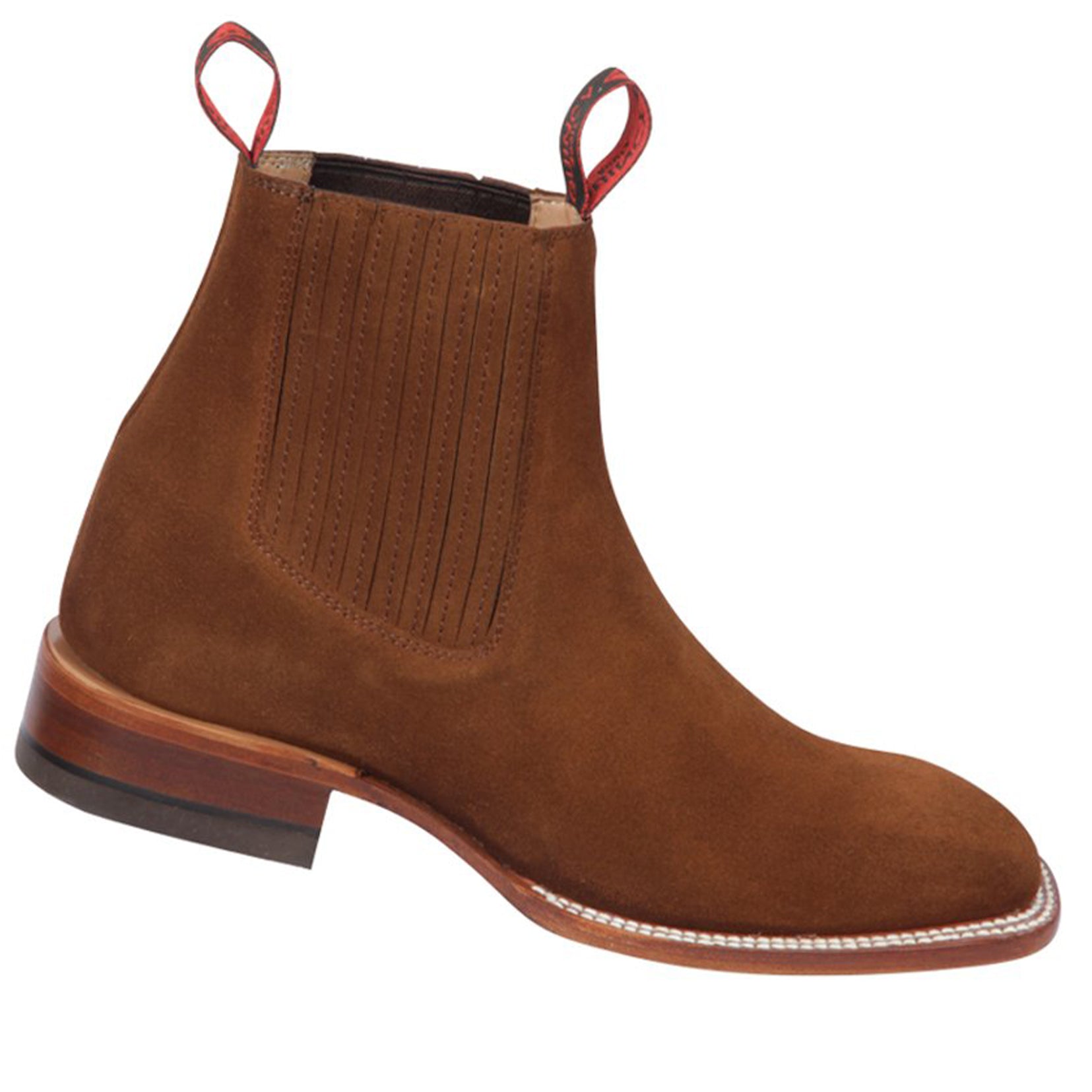 Suede Ankle Boots Square Toe - EE