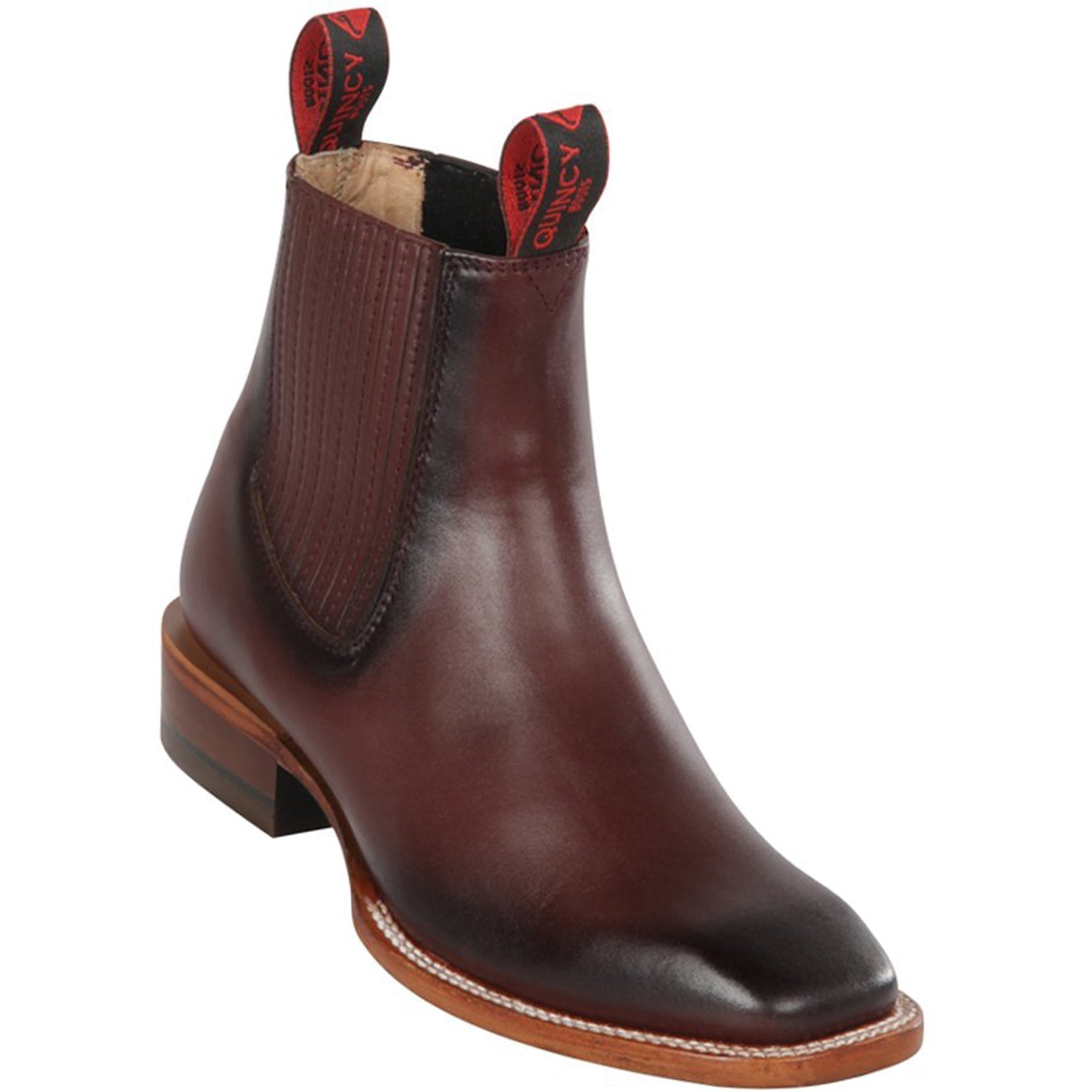 Short Square Toe Cowboy Boots - EE