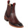 Mens short square toe cowboy boots.