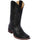 Image of Black Square Toe Cowboy Boots.