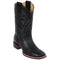 Black square toe cowboy boot