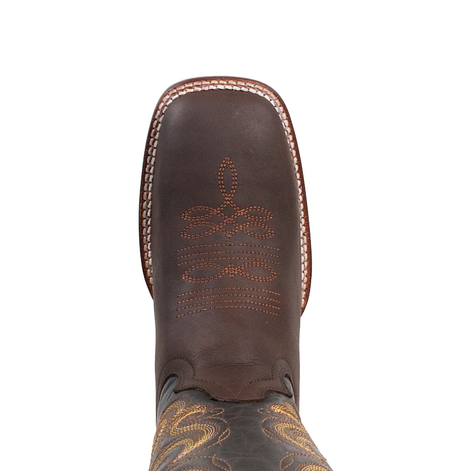 Brown Wide Square Toe Boots - EE