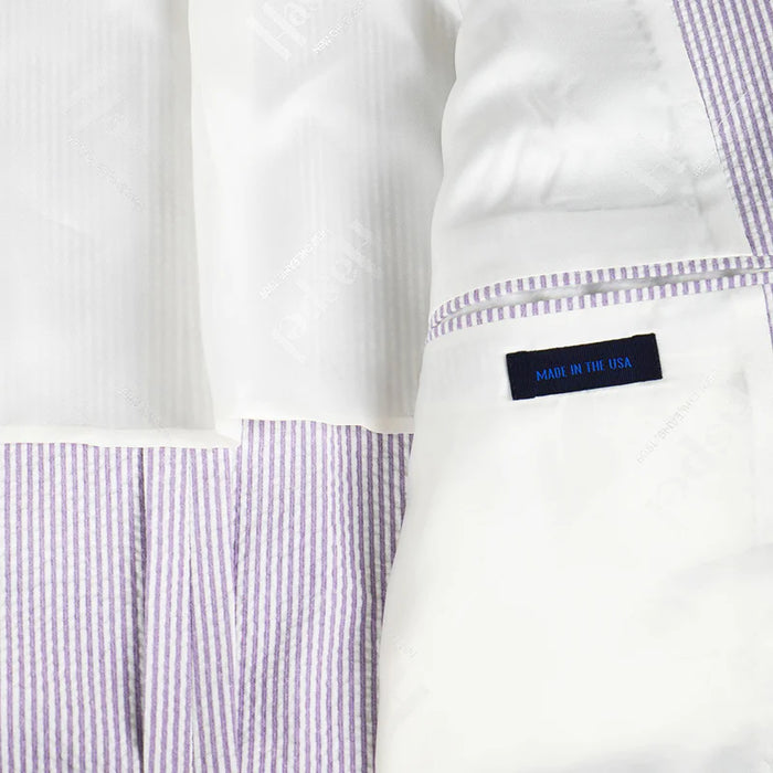 Seersucker Blazer - "Purple"  Seersucker Sport Coat Purple Haze Seersucker Stretch Sport Coat