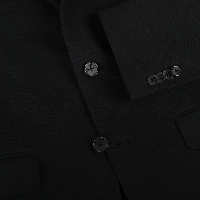 Seersucker Blazer - "Black Pepper"  Seersucker Sport Coat Black Pepper Seersucker Stretch Sport Coat