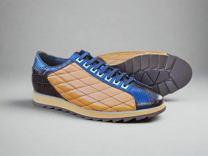 Carrucci Quilted Leather Sneaker