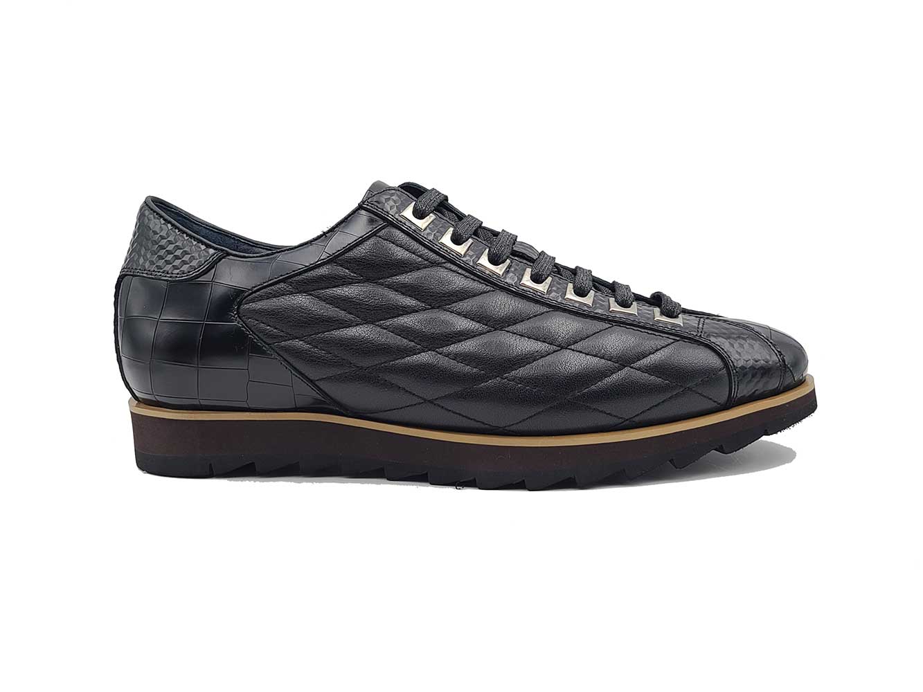 Quilted Leather Sneaker - 7.5