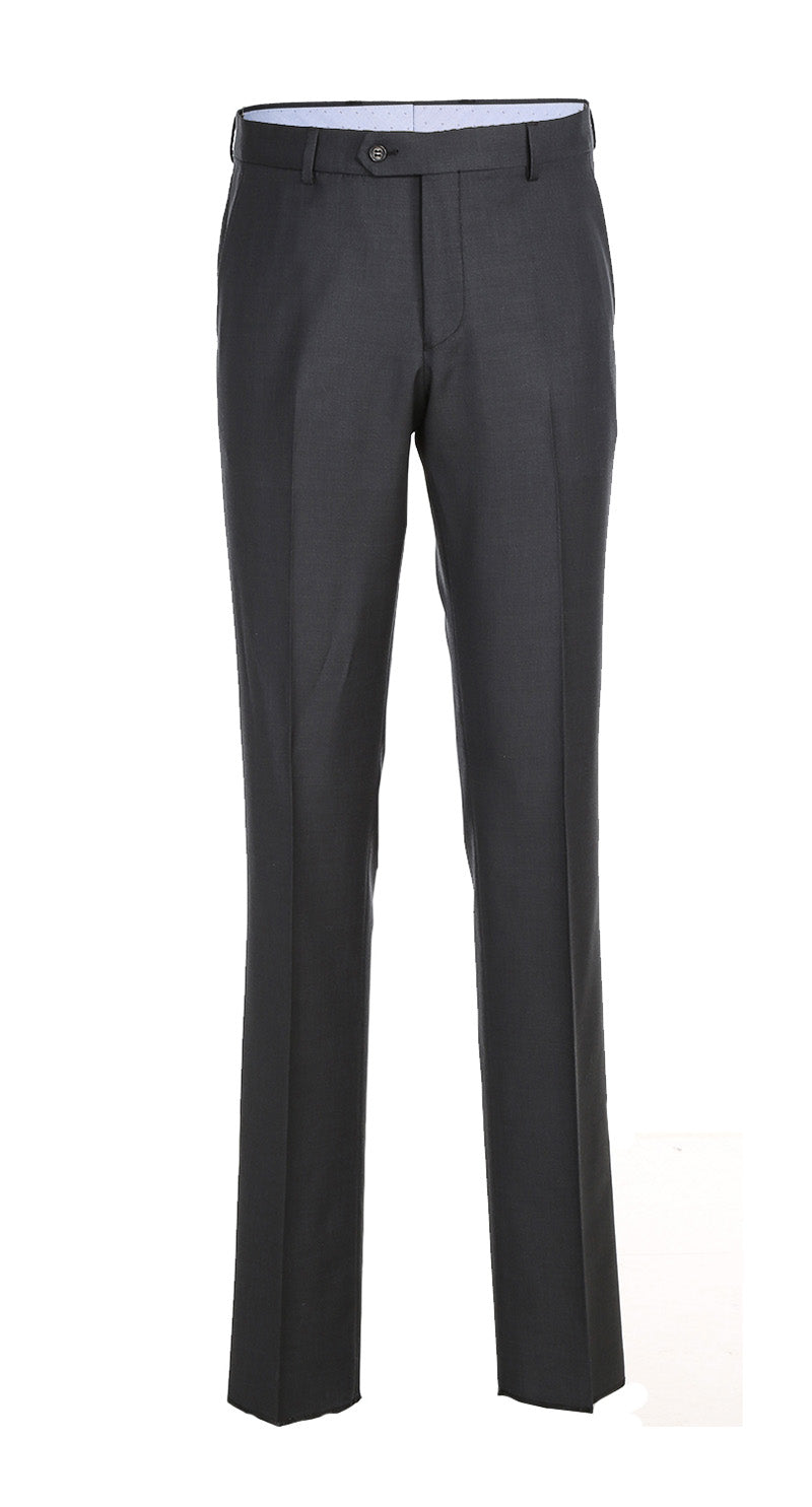 Half Canvas Wool Dress Suit Modern Fit 2 Piece in Charcoal - 36 Regular - 30 Waist