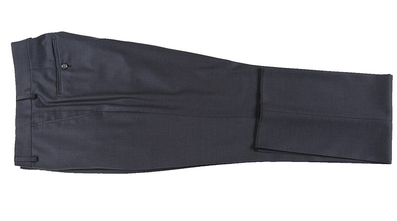 Half Canvas Wool Dress Suit Regular Fit 2 Piece in Charcoal - 38 Regular - 32 Waist