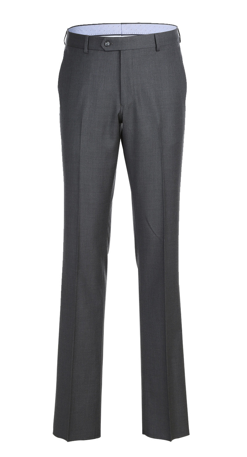Half Canvas Wool Dress Suit Modern Fit 2 Piece in Gray - 36 Regular - 30 Waist