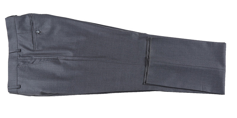 Half Canvas Wool Dress Suit Regular Fit 2 Piece in Gray - 38 Regular - 32 Waist