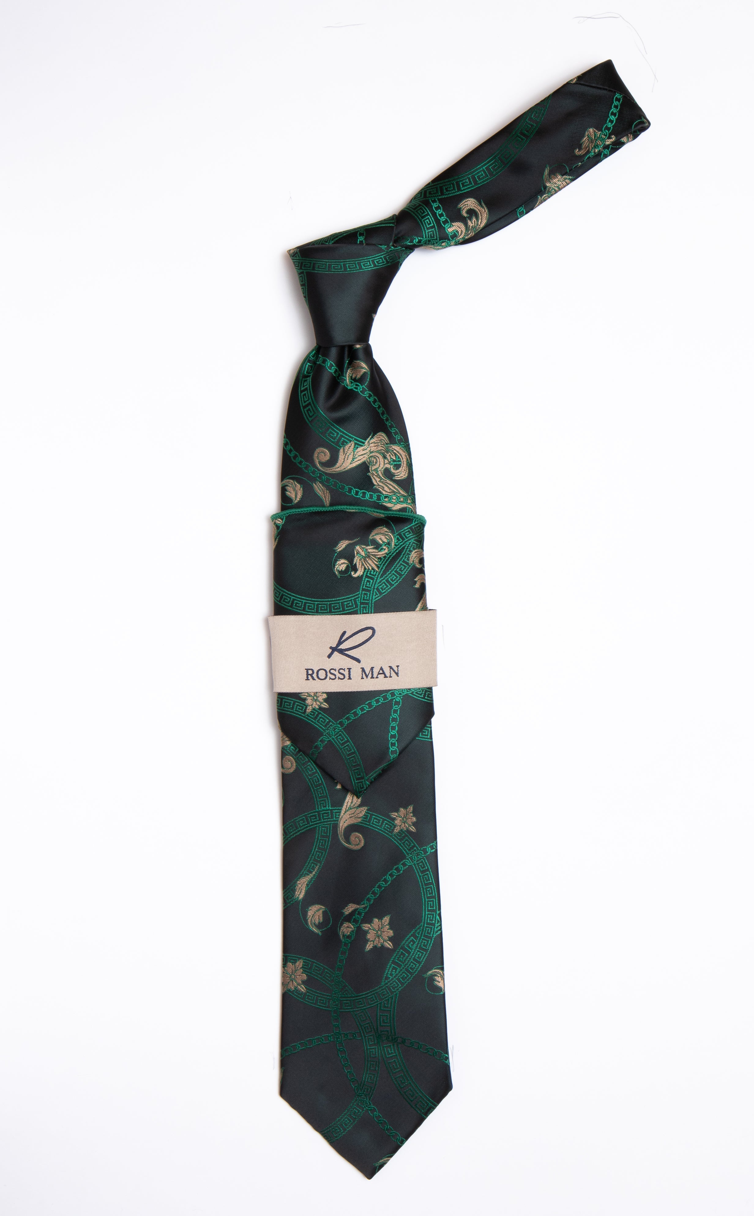 Rossi Man Tie and Pocket Round RMR454-6 - Default Title