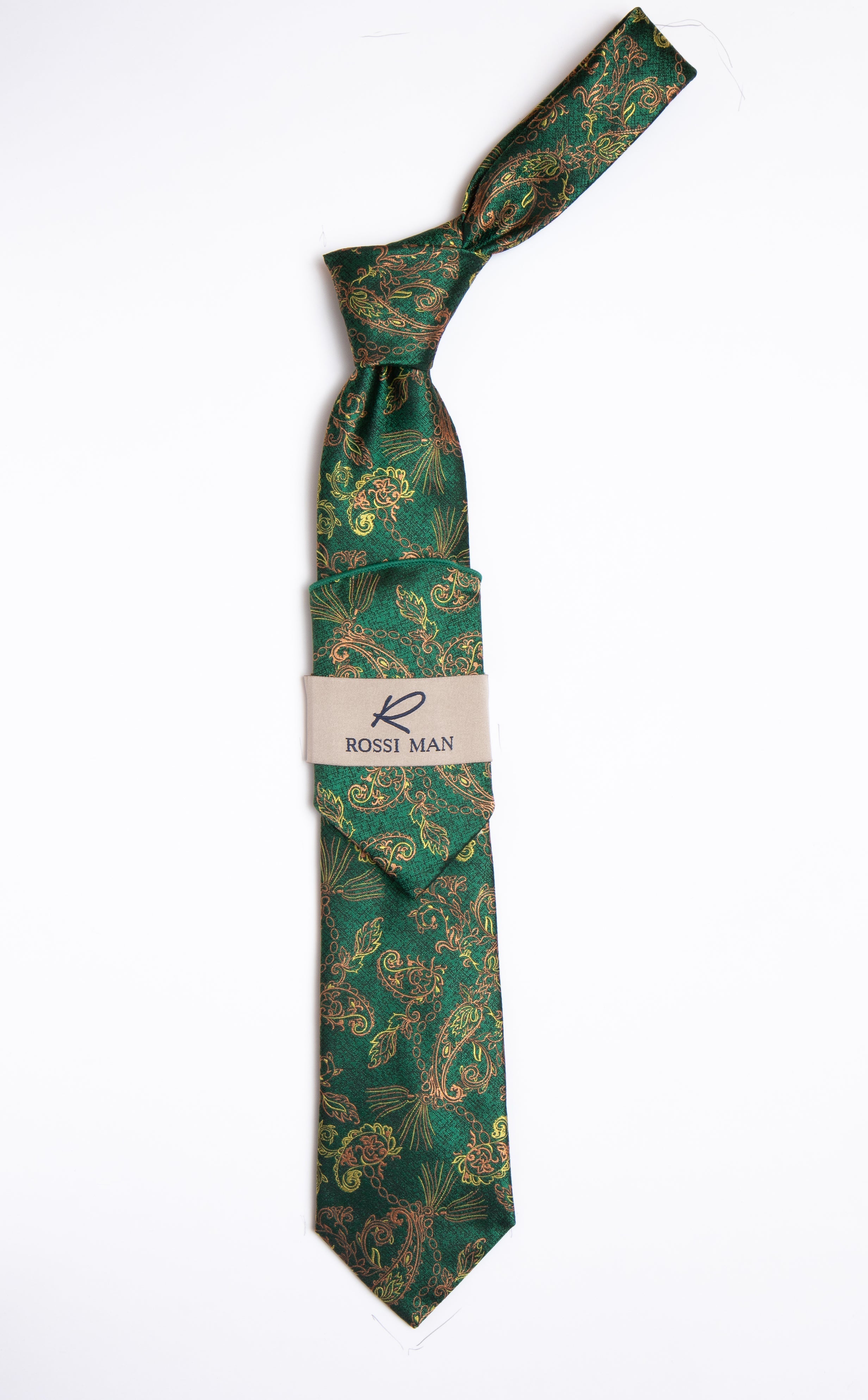 Rossi Man Tie and Pocket Round RMR455-4 - Default Title