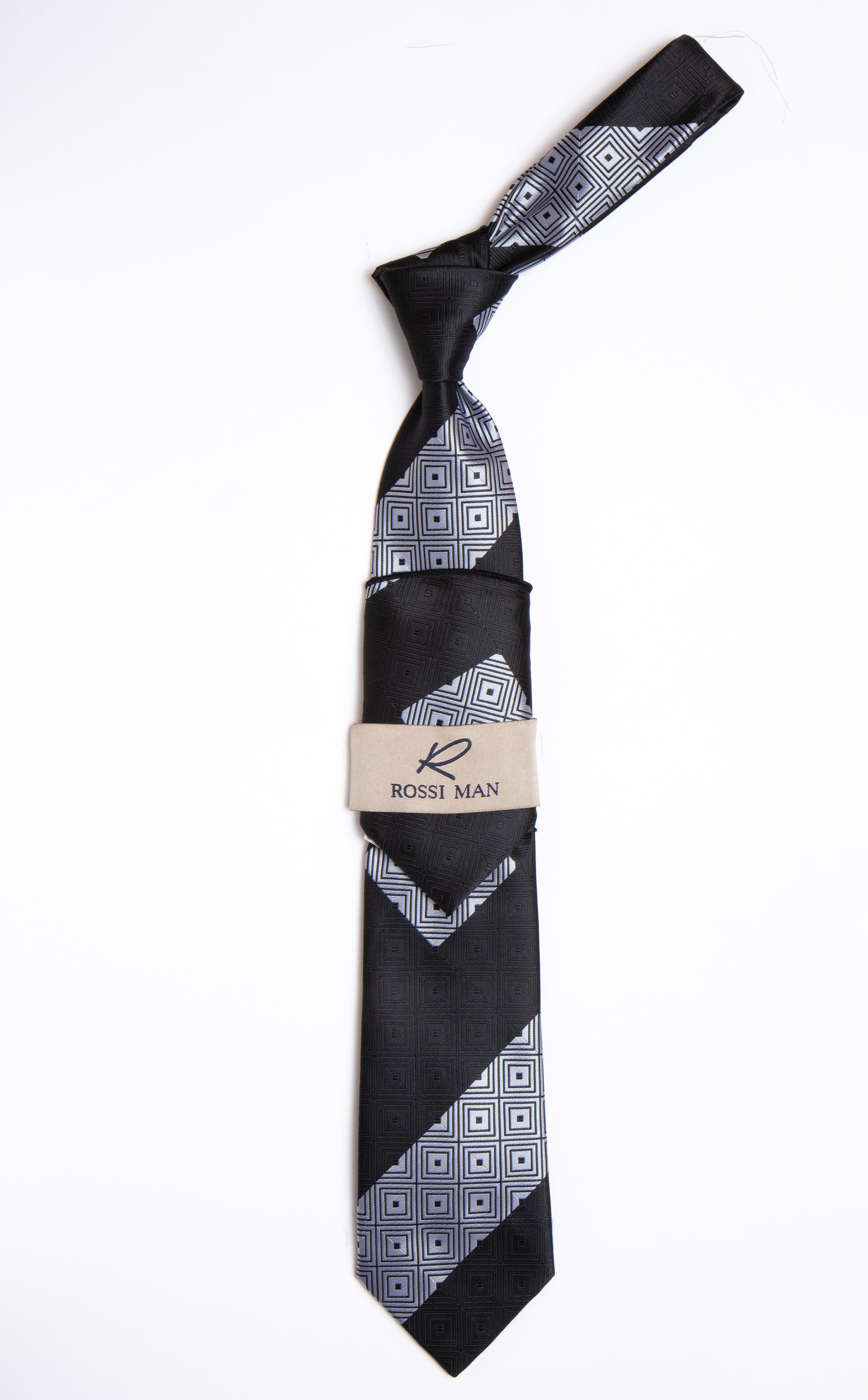 Rossi Man Tie and Pocket Round RMR456-3 - Default Title