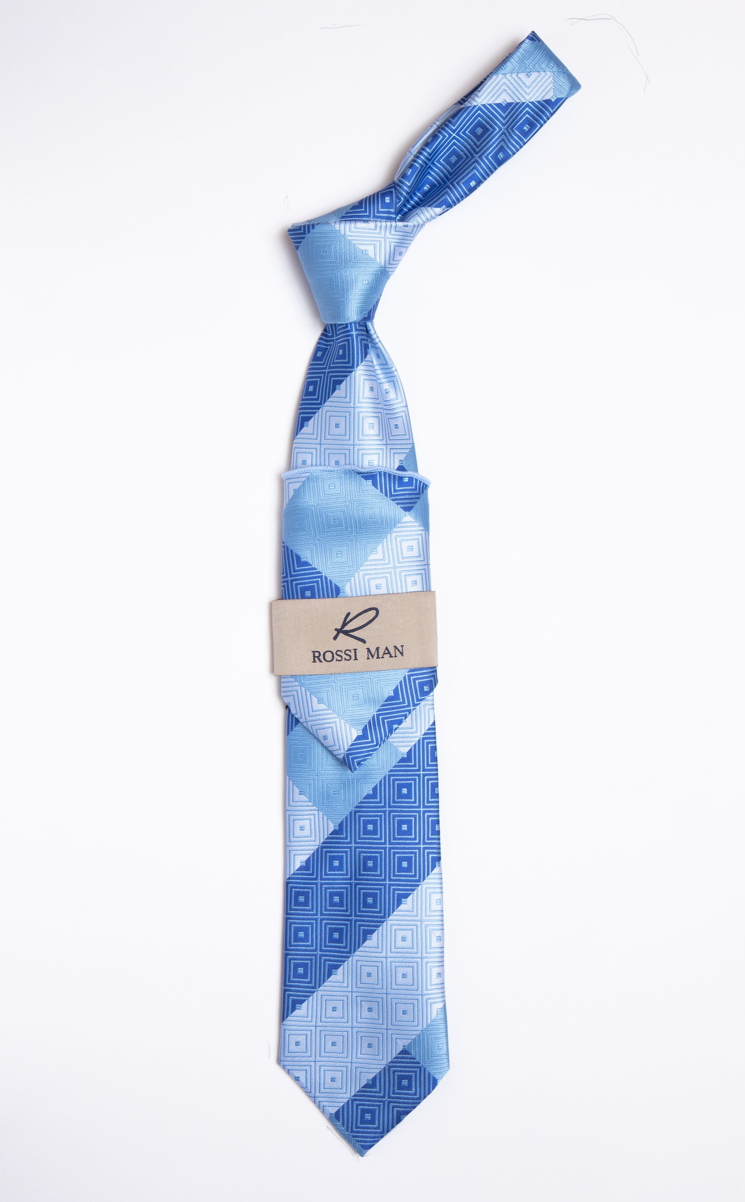 Rossi Man Tie and Pocket Round RMR456-4 - Default Title