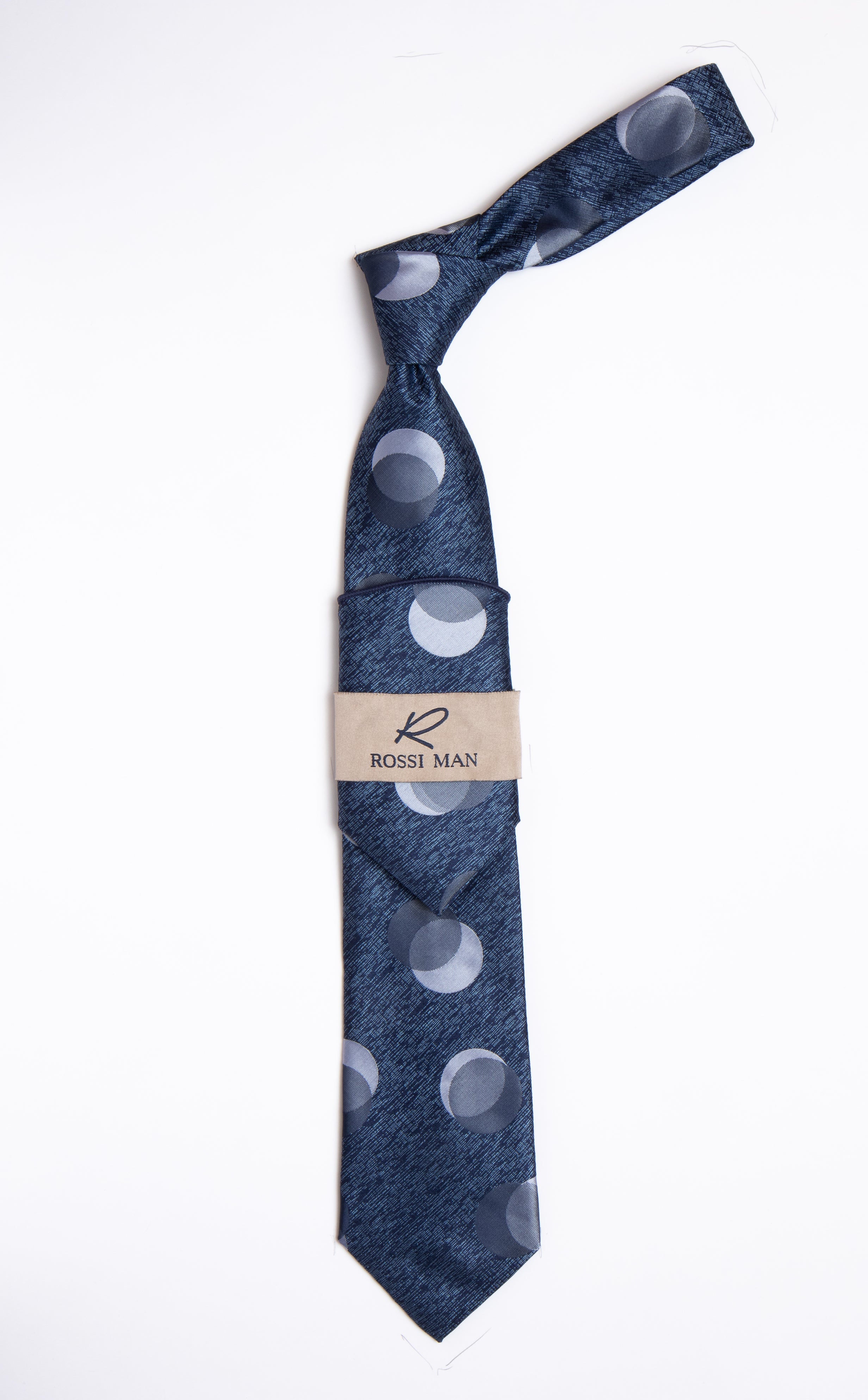 Rossi Man Tie and Pocket Round RMR457-3 - Default Title