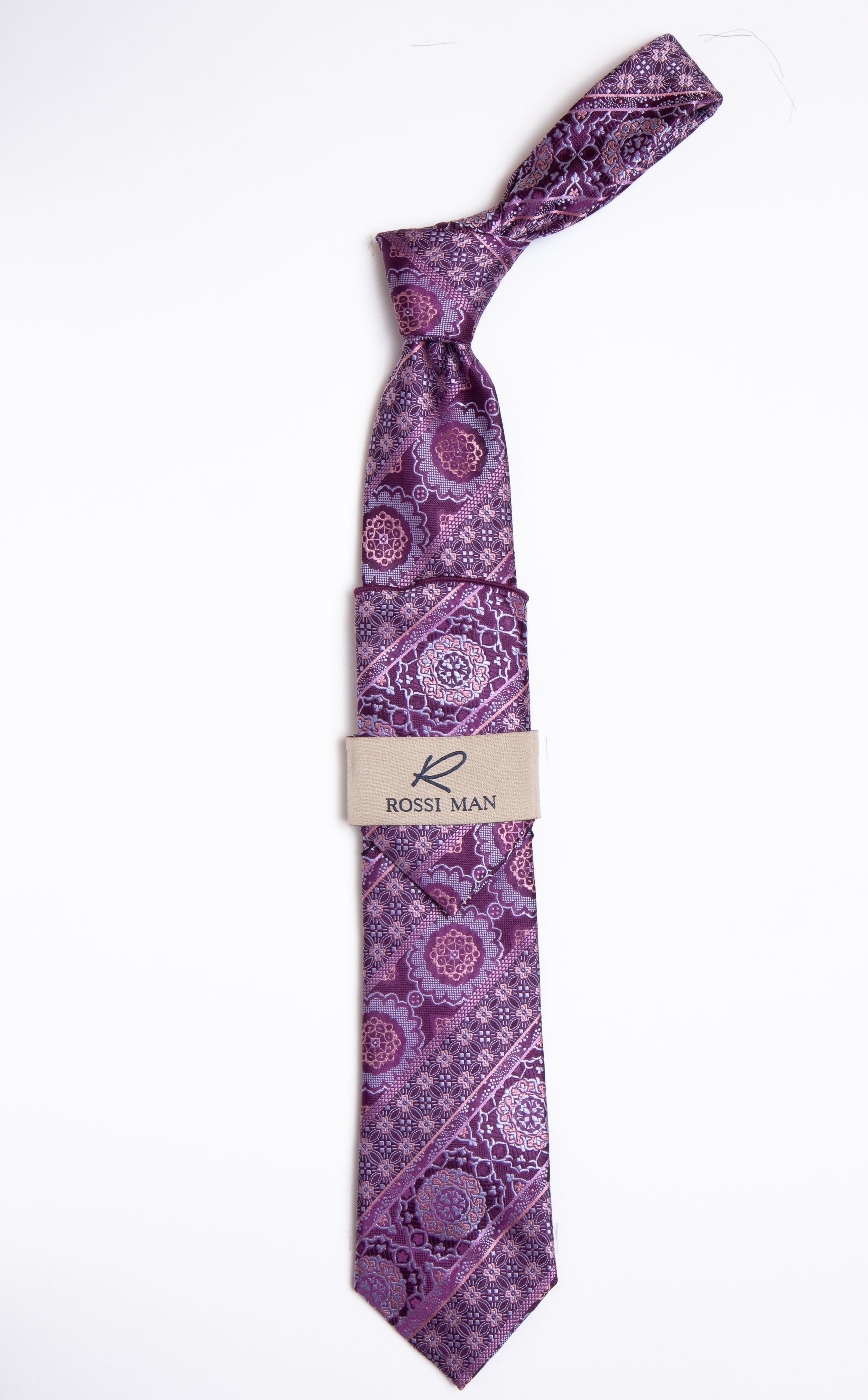 Rossi Man Tie and Pocket Round RMR459-3 - Default Title