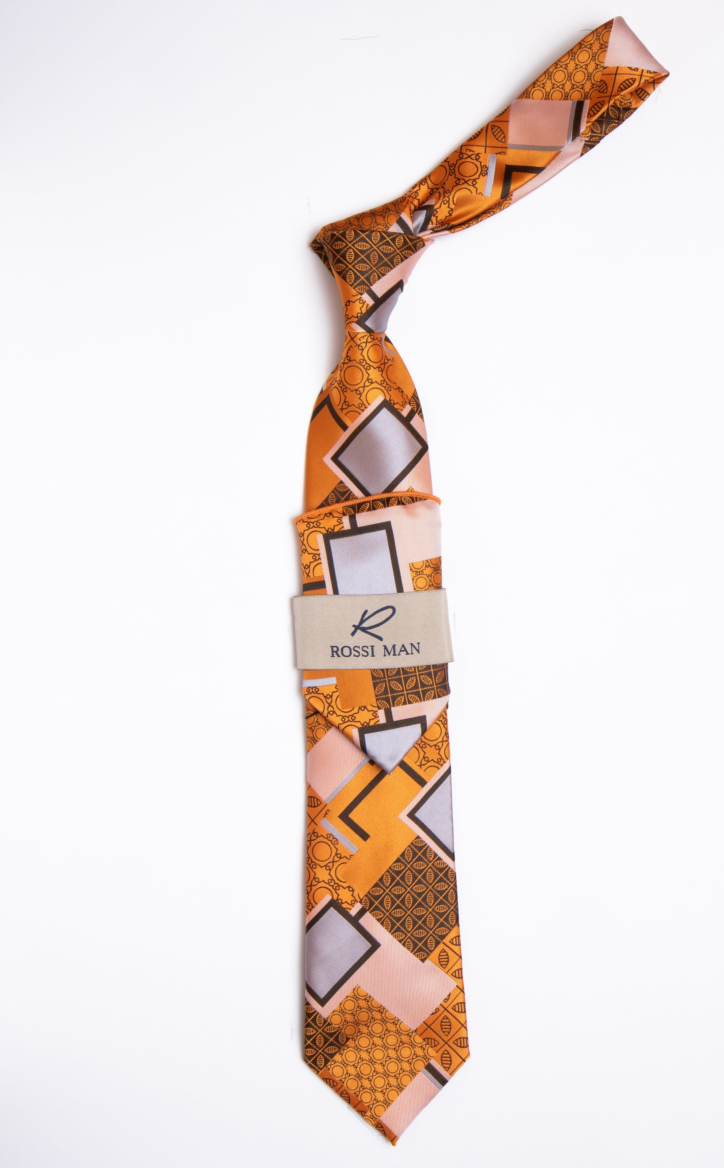 Rossi Man Tie and Pocket Round RMR460-3 - Default Title
