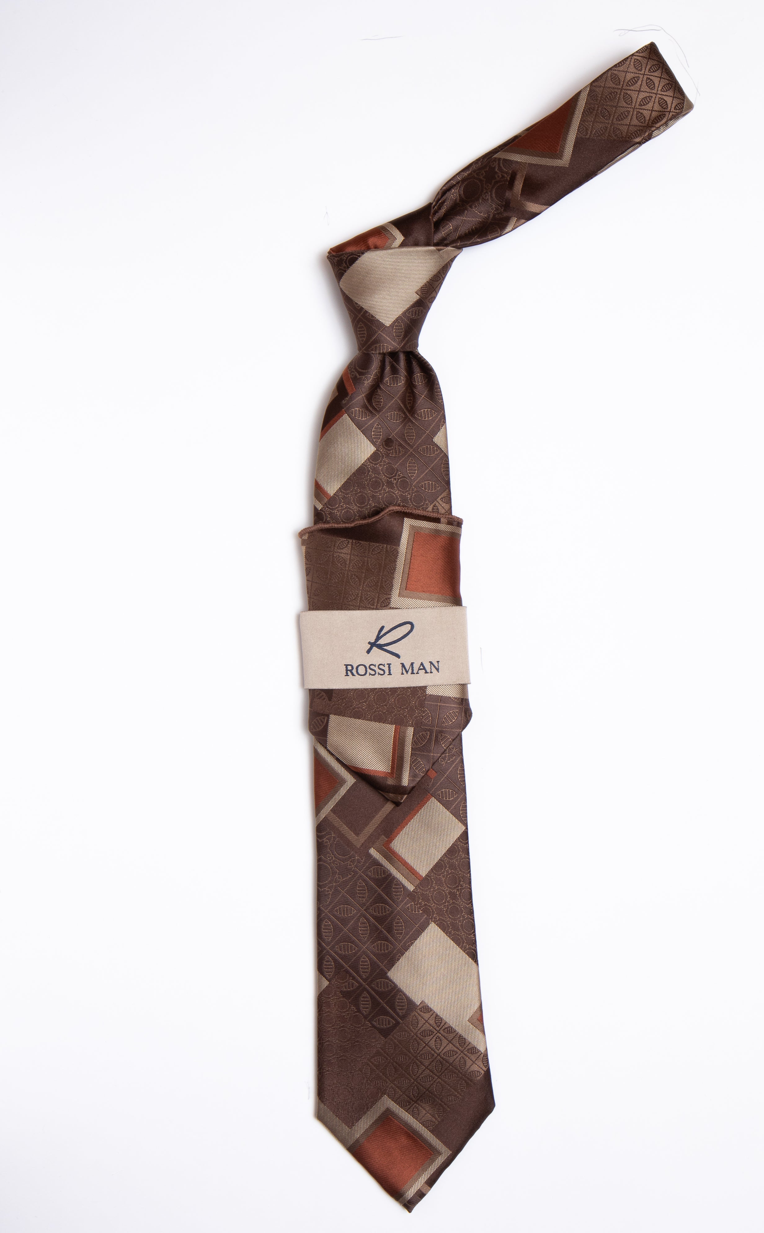 Rossi Man Tie and Pocket Round RMR460-6 - Default Title