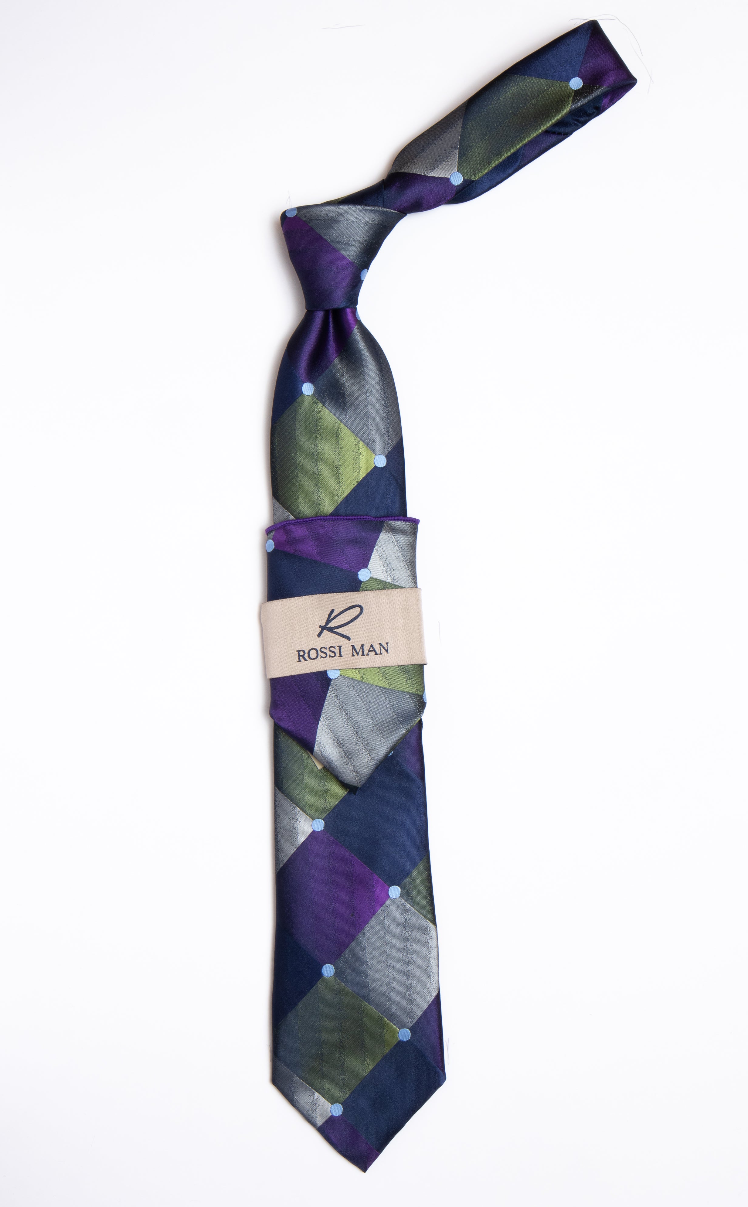 Rossi Man Tie and Pocket Round RMR462-4 - Default Title