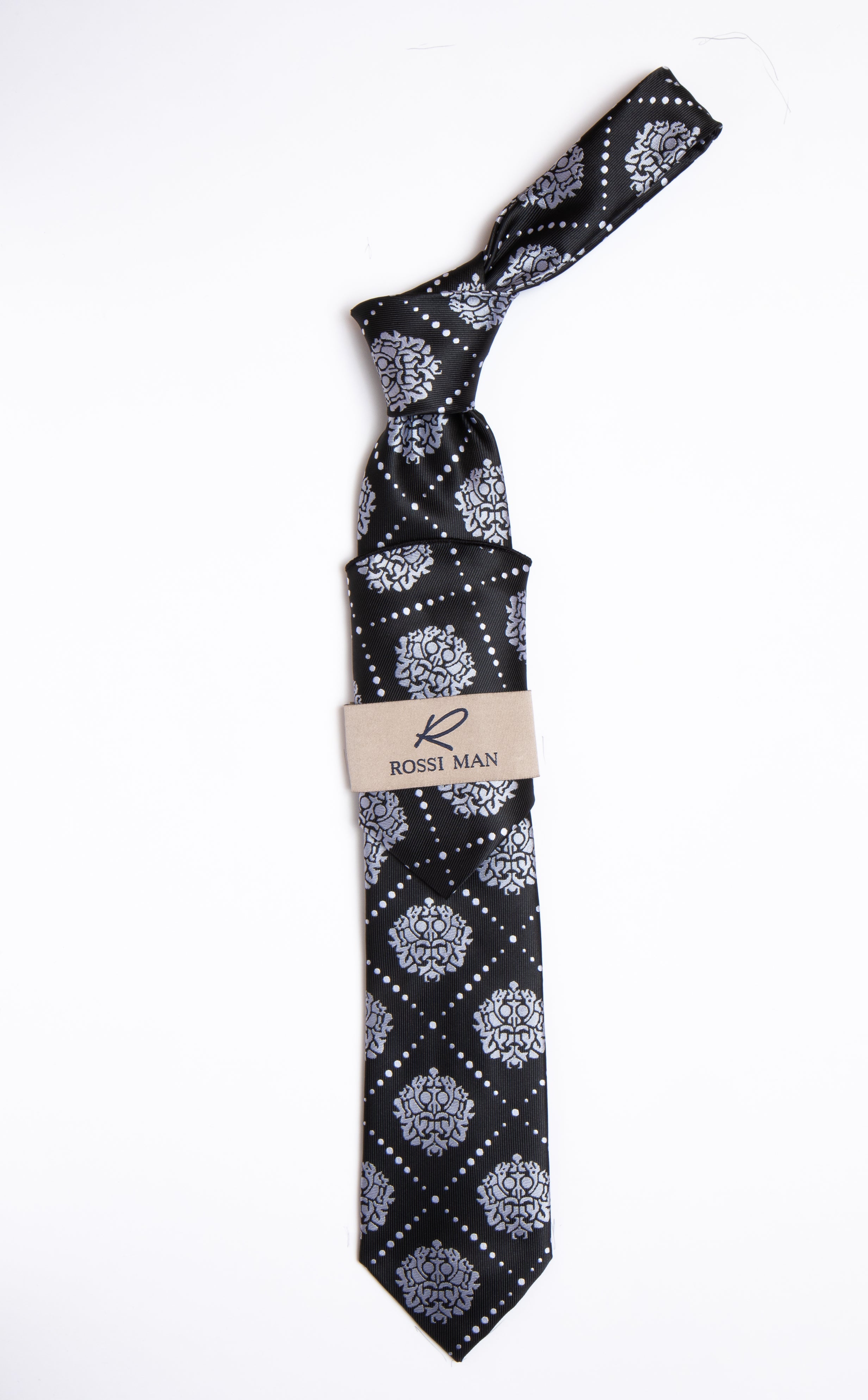 Rossi Man Tie and Pocket Round RMR463-2 - Default Title