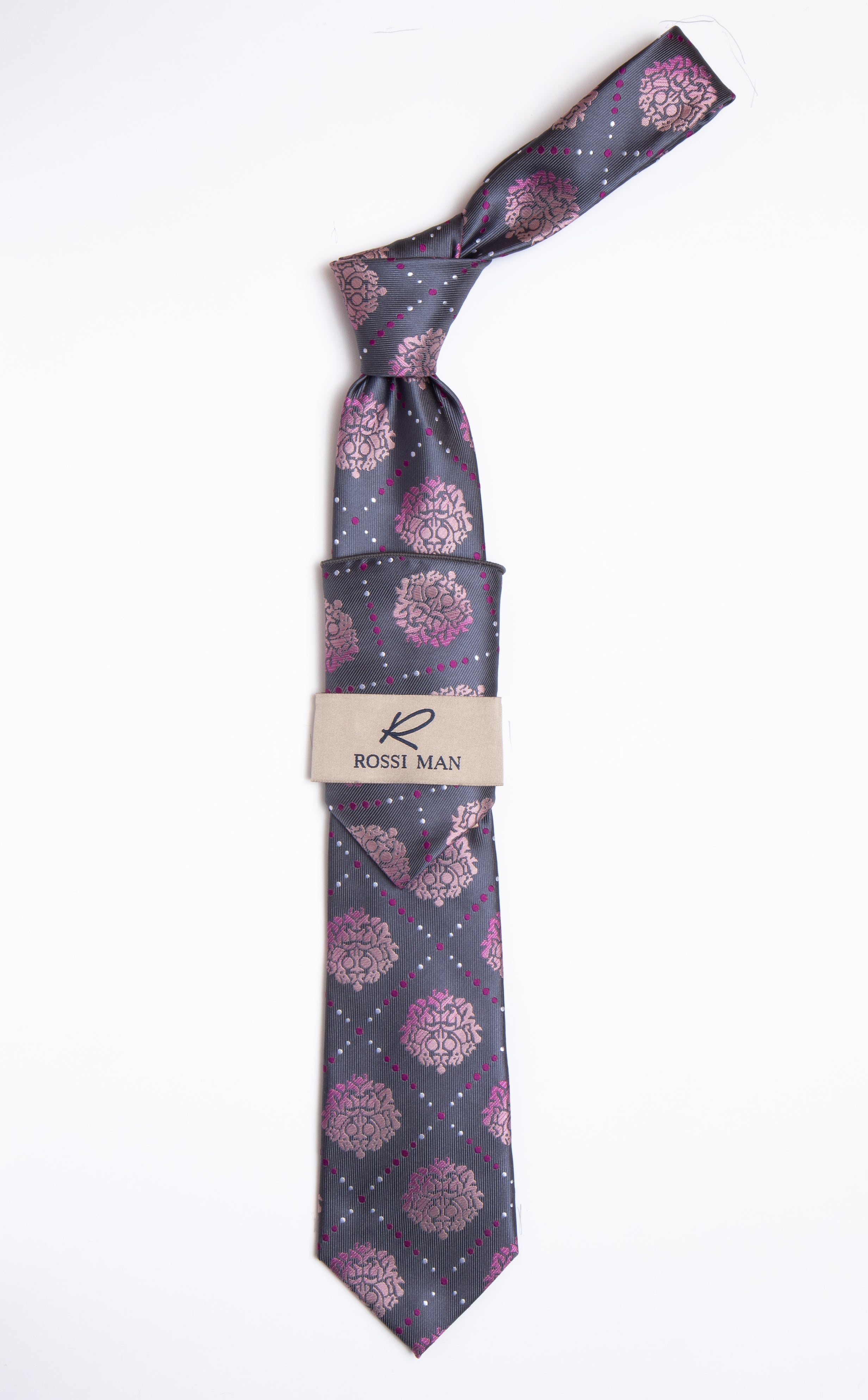 Rossi Man Tie and Pocket Round RMR463-4 - Default Title