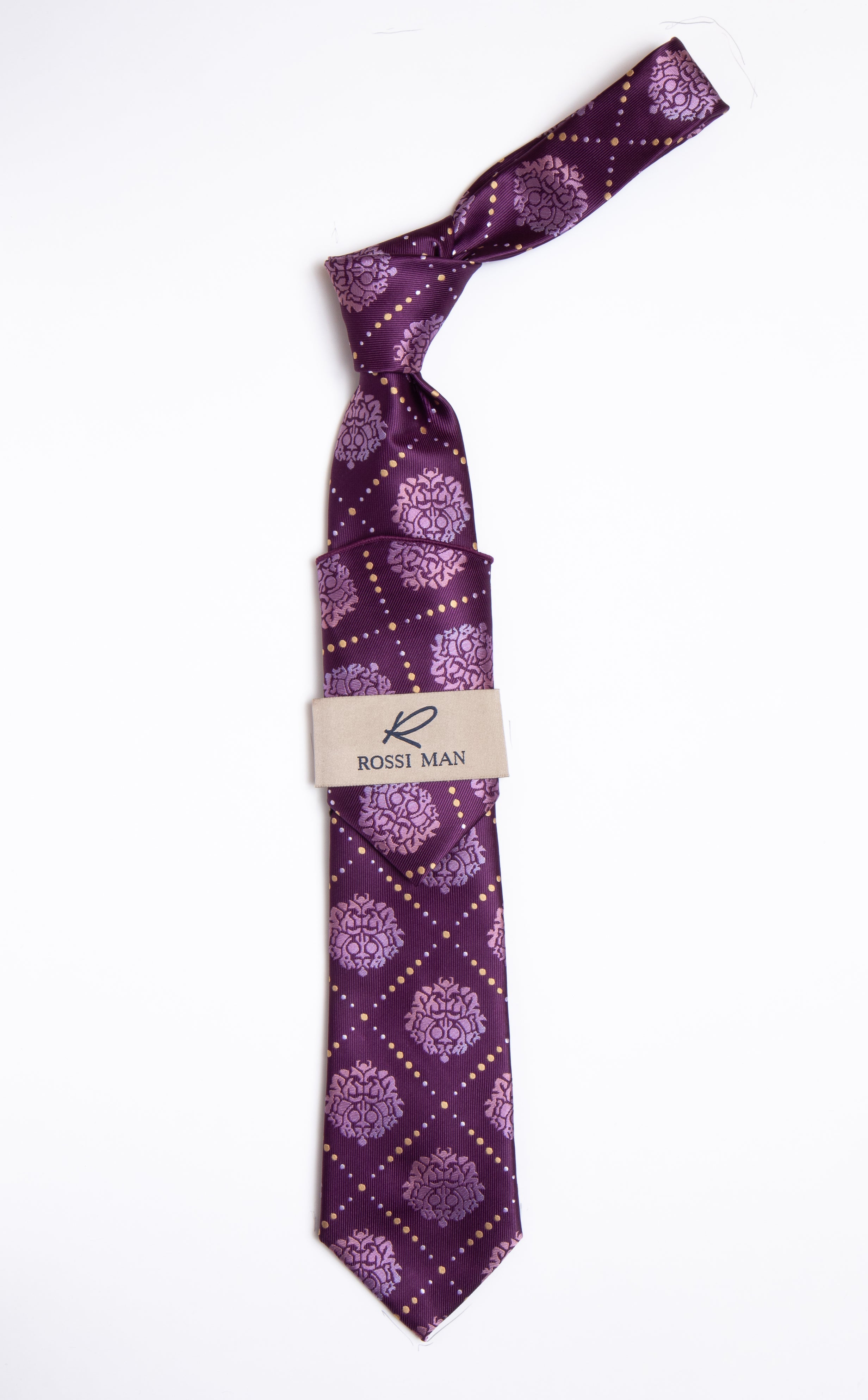 Rossi Man Tie and Pocket Round RMR463-6 - Default Title