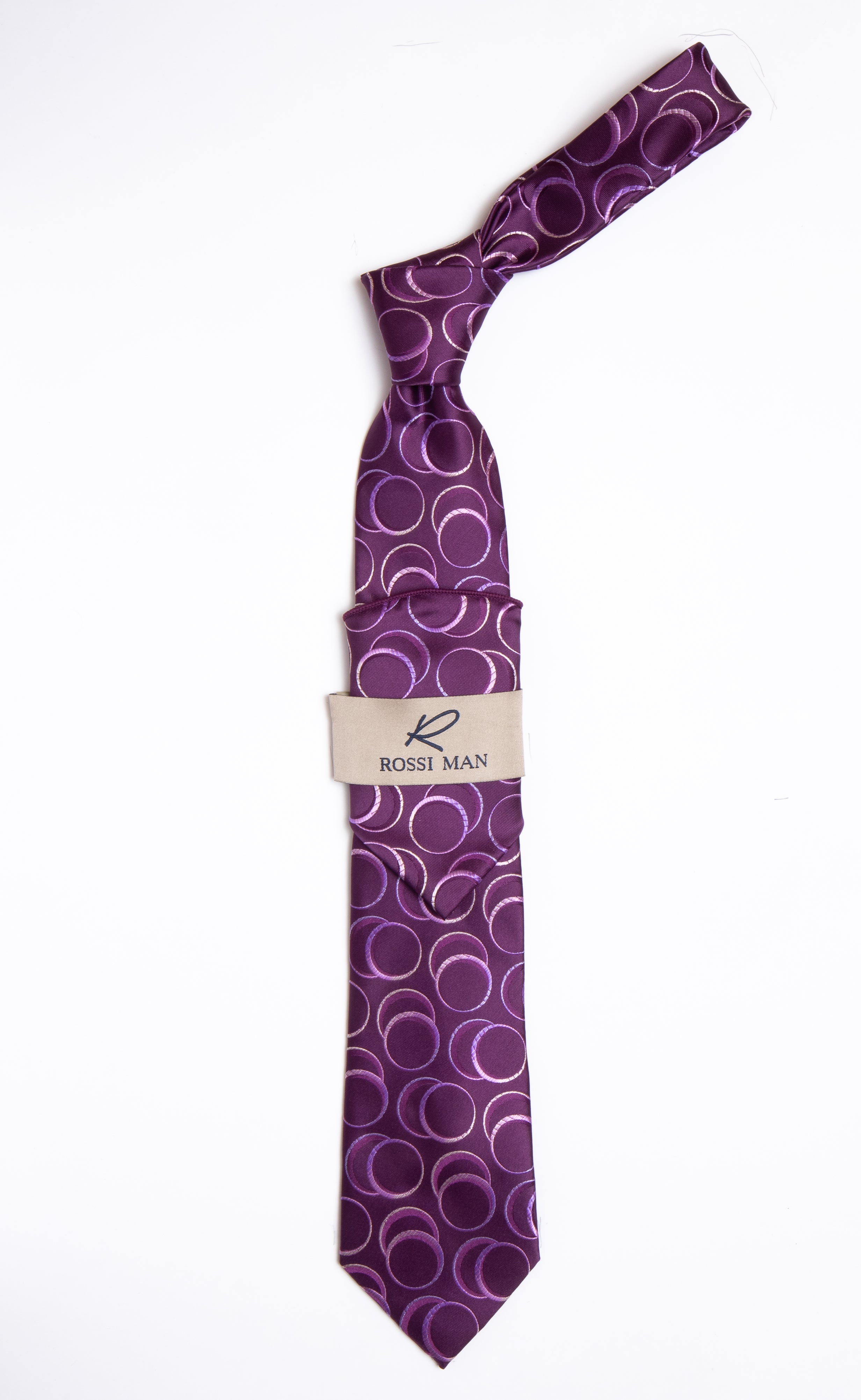 Rossi Man Tie and Pocket Round RMR464-3 - Default Title