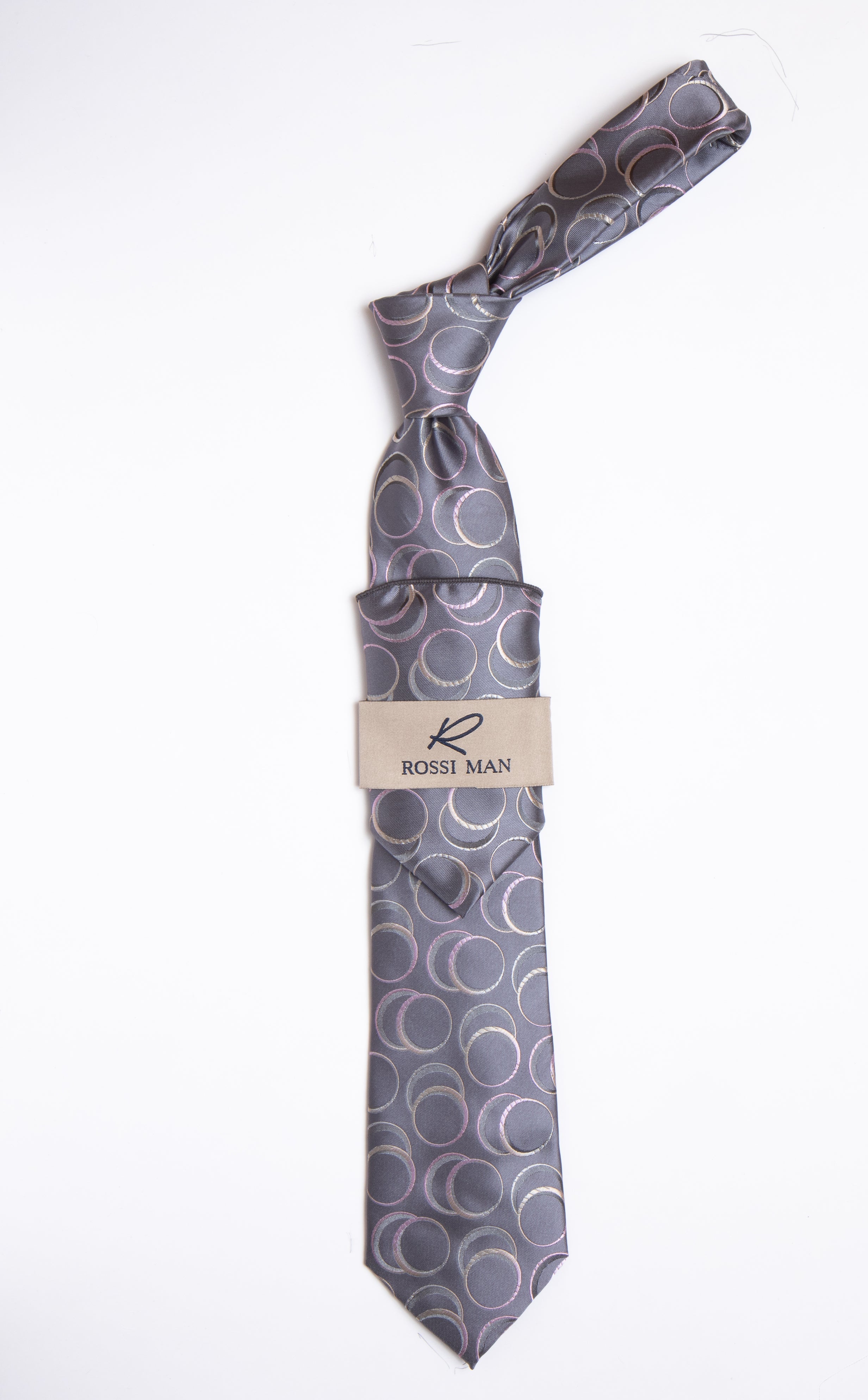 Rossi Man Tie and Pocket Round RMR464-5 - Default Title