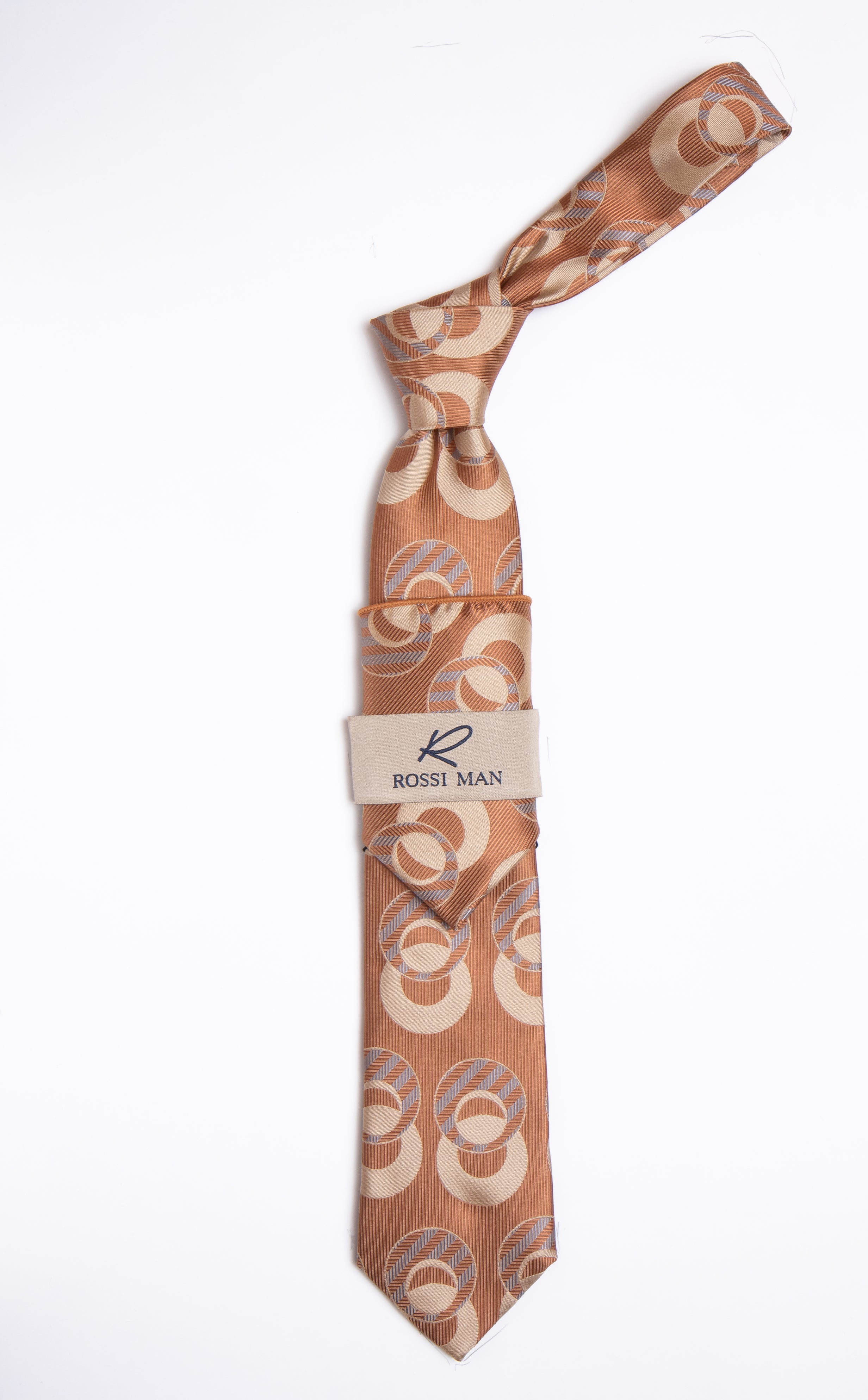 Rossi Man Tie and Pocket Round RMR465-3 - Default Title