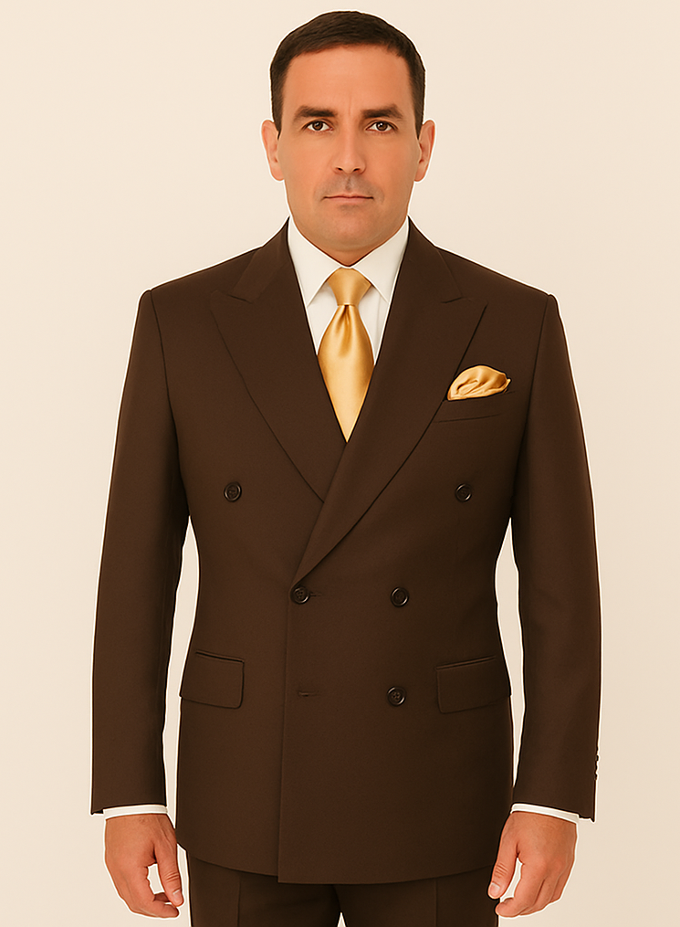 Rossi Man ARTHUR RM2303 Double-Breasted Suit â€“ Premium Formalwear for Men - 38R
