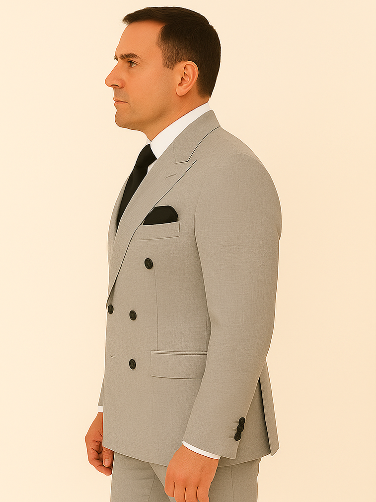 Rossi Man ARTHUR RM2305 Double-Breasted Suit â€“ Elegant Formalwear for Men - 38R