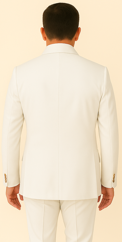 Rossi Man DUKE RM1762 Slim Fit 3-Piece White Suit â€“ Modern Formalwear for Men