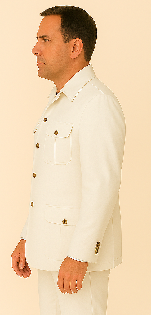 Rossi Man DUKE RM1762 Slim Fit 3-Piece White Suit â€“ Modern Formalwear for Men