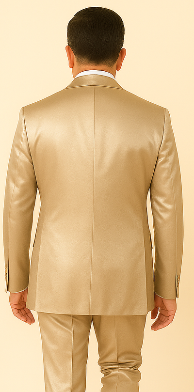 Rossi Man LEO RM1609 â€“ Cream 3-Piece Slim Fit Suit for Men | Sophisticated Formalwear for Special Occasions