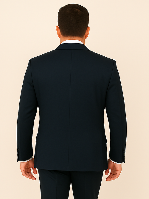 Rossi Man Double-Breasted 2-on-6 Suit â€“ Elegant Men's Formalwear with Flat Front Trousers