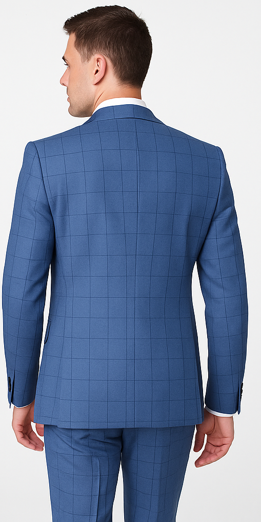 Rossi Man MAX RM1785 Slim Fit 3-Piece Suit – Stylish Formalwear for Men - 34R