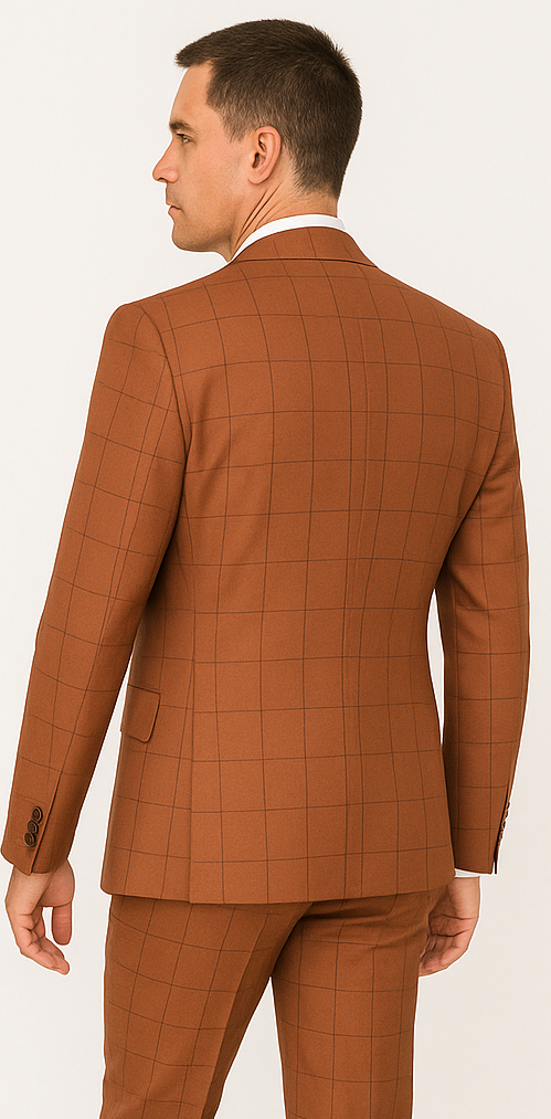 Rossi Man MAX RM1786 Slim Fit 3-Piece Suit – A Modern and Elegant Suit for Men - 34R