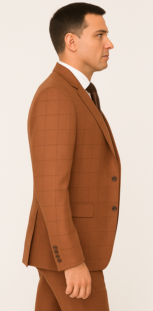 Rossi Man MAX RM1786 Slim Fit 3-Piece Suit – A Modern and Elegant Suit for Men - 34R