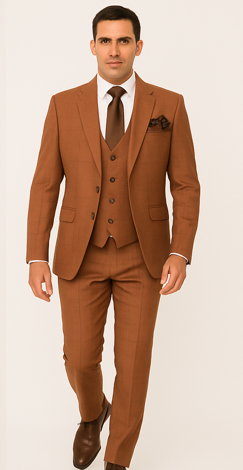Rossi Man MAX RM1786 Slim Fit 3-Piece Suit A Modern and Elegant Suit for Men
