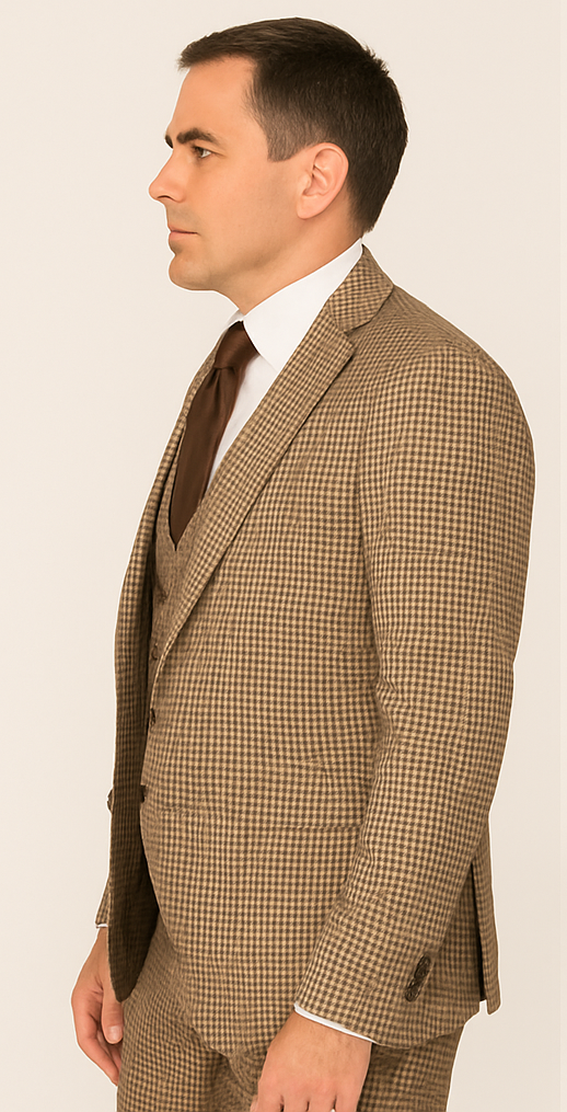 Rossi Man MAX RM1839 Slim Fit 3-Piece Suit – Stylish Formalwear for Men - 34R