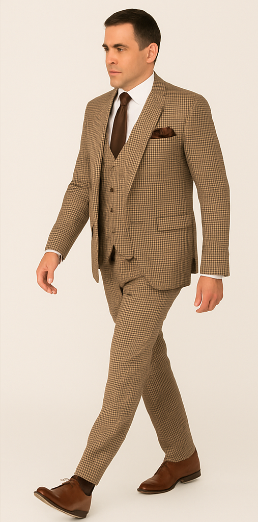 Rossi Man MAX RM1839 Slim Fit 3-Piece Suit – Stylish Formalwear for Men - 34R