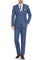 "Steel Blue Slim Fit Men's Suit - Two Button Hack Pocket Style"
